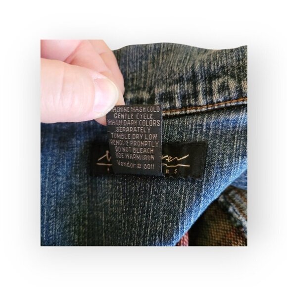 Vintage North River Southwest Tapestry Denim Jacket (S) - Picture 11 of 13